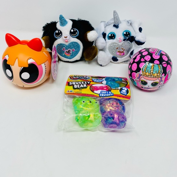 Other - Kids toy bundle LOL Surprise, Power Puff Girls, Squeezy Bears and more!